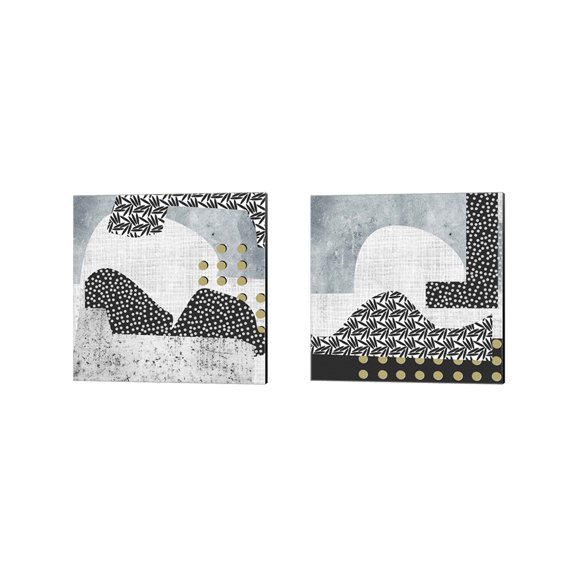 Great Art Now Winter Mood by Melissa Wang 2 Piece Canvas Art Set Each 14W x 14H