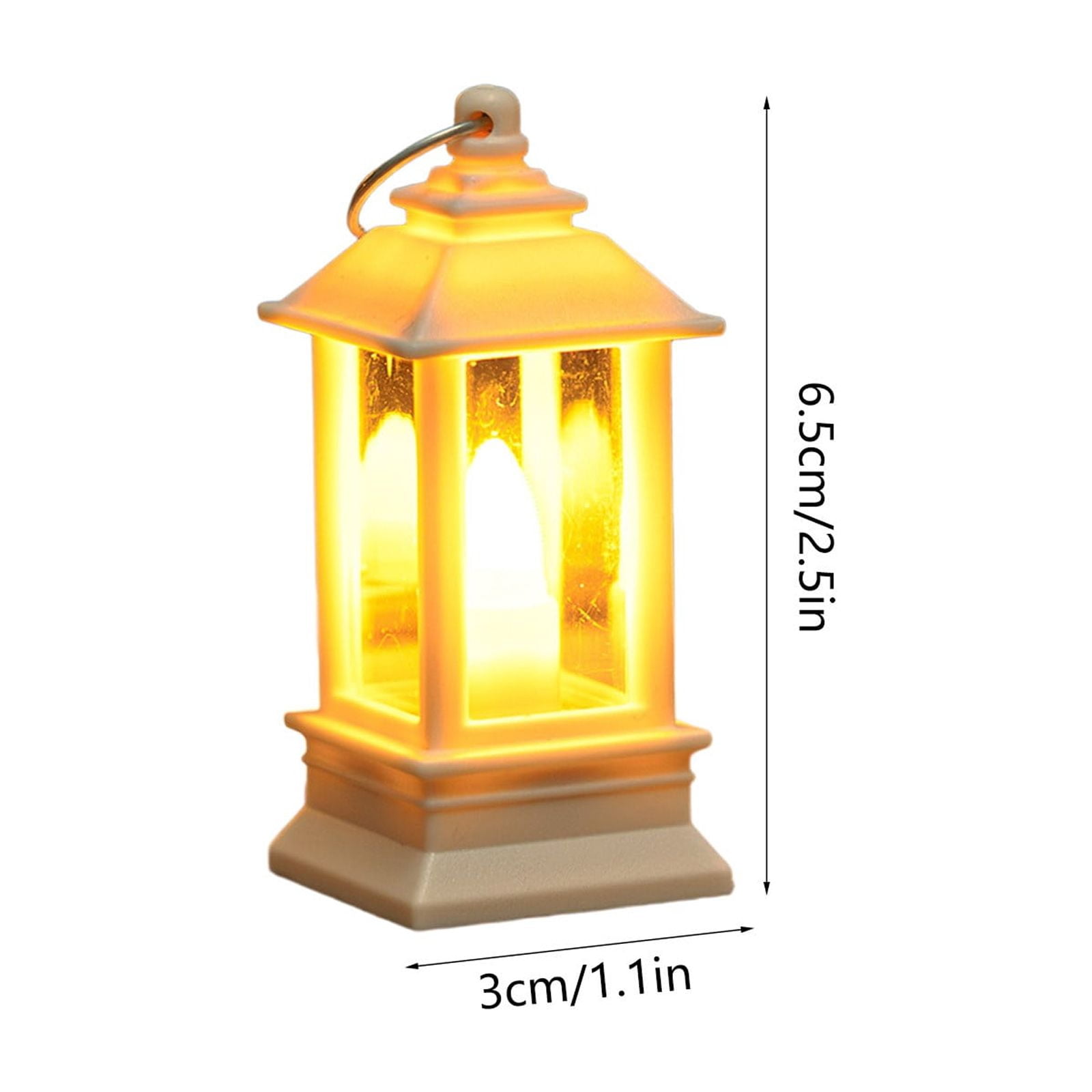 Nilvkv Christmas Lights, 2PC Christmas Lamp Electronic Candle Ambient Light Oil Lamp Candle Night Light(2.56x1.18x1.18in), Christmas Decorations