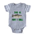 thumbnail image 1 of CafePress - How I Roll Fishing - Cute Infant Baby Football Bodysuit, 1 of 1