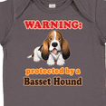 thumbnail image 4 of Inktastic Protected by a Basset Hound Funny Dog Boys or Girls Baby Bodysuit, 4 of 5