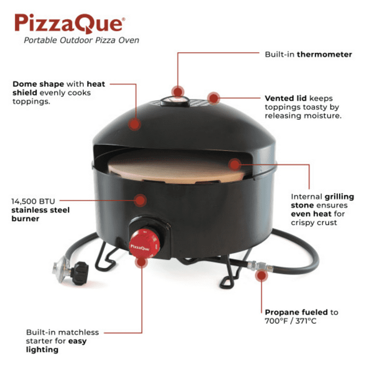 Pizzacraft PizzaQue Outdoor Pizza Oven Lightweight, Portable