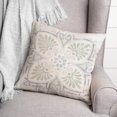 thumbnail image 2 of Creative Products Blue Cream Medallion 18x18 Spun Poly Pillow, 2 of 2
