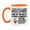 White/Orange, variant on Climber Trump Mug, Funny Gift Idea For Climber, 11Oz Or 15Oz Ceramic Coffee Cup
