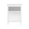 thumbnail image 5 of Tcbosik Night Stand with Drawer, 2-Tier Bedside Table with Open Shelf, Accent End Table for Bedroom, Living Room, Easy Assembly, White+Gray, 5 of 7
