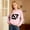Light Pink, variant on Graphic Print Hooded Sweatshirt, Long Sleeve Pullover Casual Soft Fleece Jacket with Pocket for Youth Outdoor Sports, Comfortable Top with Adjustable Hood