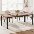 thumbnail image 3 of Bingirl 78-Inch Long Industrial Kitchen and Dining Room Table for 6 - 8 People, Sturdy Metal Frame, Indoor Restaurant Use (Table Only), 3 of 8