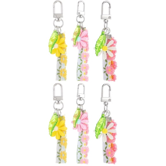 FOMIYES Candy Accessory Plastic Keys Decoration for Keys 6Pcs 2.8X1X0.2In