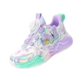 thumbnail image 2 of Willtoo Girls Kid's Butterfly Running Sneaker Tennis Mesh Athletic School Gym Lace-up Back to School Walking Shoes, 2 of 6