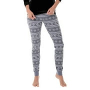 Women's Waffle Printed Thermal Pant