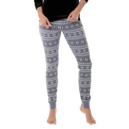 Women's Waffle Printed Thermal Pant