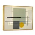 thumbnail image 2 of Designart Abstract Suprematism framed wall art decor, Abstract Suprematism framed wall Art, Intersecting Perspectives Beige Suprematism I , Extra large Modern Gold framed wall art, Gold Frame, 2 of 5