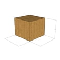 thumbnail image 3 of 7x7x6 Kraft Brown Corrugated Shipping Boxes, 32 ECT Single-Wall, Qty 25, 3 of 3