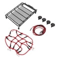thumbnail image 1 of RC Porte-Bagages de Toit, Simulation Détaillée Portable RC Voiture Toit Rack en Plastique avec Abat-Jour pour 1/10 1/12 1/14 Universel RC Voiture Ronde, 1 of 8
