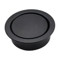 thumbnail image 2 of Tirador empotrado oculto, redondo, accesorios, puerta corredera empotrada Negro, 2 of 9