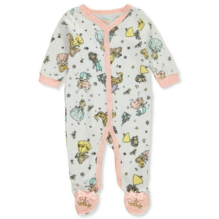 

Disney Princess Baby Girls Footed Coveralls - white/multi 0 - 3 months (Newborn)