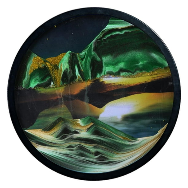 Pintura de arena móvil de montaje en pared de "3D para A Gloria Pintura de arena que fluye