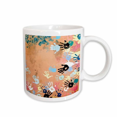 3drose, Belgium, Liege, Mural Painting, Hands - Eu04 Wsu0039 - William Sutton, 15oz Mug