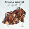 thumbnail image 2 of Fotbe Animal Filled Noahs Ark Sombrero Tipo Pescador con Estampado – Sombrero de Sol de Algodón de Moda para Playa, Golf, Pesca, 2 of 6