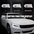 thumbnail image 2 of Spec-D Tuning Chrome LED Projector Headlights w/Sequential Turn Signal Compatible with 2015-2023 Dodge Charger with factory halogen headlights, 2 of 6