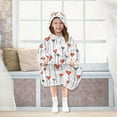thumbnail image 7 of joogoo Wearable Blanket Hoodie for Hearts Pattern Oversized Sherpa Hooded 3-14 YR M, 7 of 7