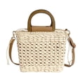 thumbnail image 1 of Bolso tejido de paja Zulema Beige Bolso tejido a mano, 1 of 8