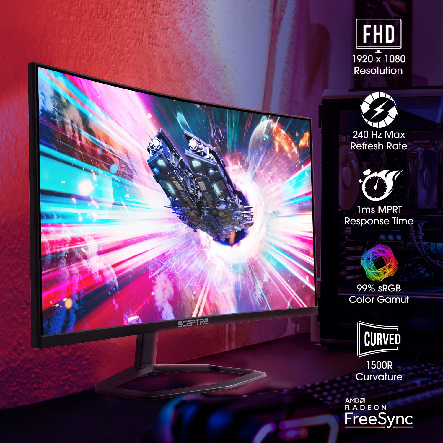 C275B-FWT2401 27 Curved Gaming 240Hz Monitor
