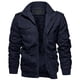thumbnail image 1 of Chaqueta cargo de invierno EKLENTSON para hombre, cortavientos, forro polar, verde, 1 of 6