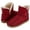 Burgundy, variant on Womens Warm Winter Boots Ankle/Bootie Classic Vegan Suede Faux Fur Snow Boots (7, Burgundy-210)
