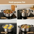 thumbnail image 7 of Egg Poacher Pan, Stainless Steel Poached Egg Maker Pan with 4 Cups Poached Egg Cooker Nonstick for Kitchen (Without Coating), 7 of 7