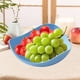 thumbnail image 5 of Platos de plástico para frutas, ideales para aperitivos, dulces y melón. Bandeja para servir en el hogar, perfecta para la sala de estar, como recipiente para verduras y para almacenar frutos secos., 5 of 6