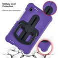 thumbnail image 5 of XYX Kids Case for Samsung Galaxy Tab A11 Case 8.7 inch with Shoulder Strap, Shockproof Handle Kickstand (2025, SM-X133/X135), Purple, 5 of 7