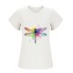 thumbnail image 3 of Mujeres Manga Corta Tops Moda Imprimir Blusa Divertida, Cuello Redondo Poliéster Spandex Tee, 3 of 6