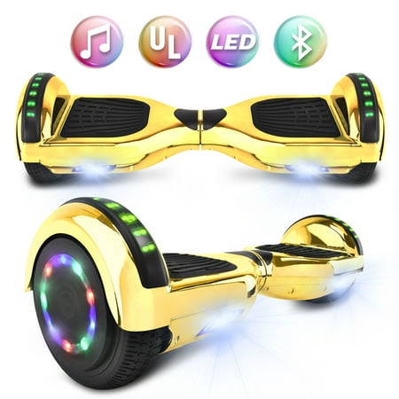 6.5 inch Wheel Hoverboard Electric Smart Self Balancing Scooter Hoover Board with Built in Speaker LED Light - UL2272