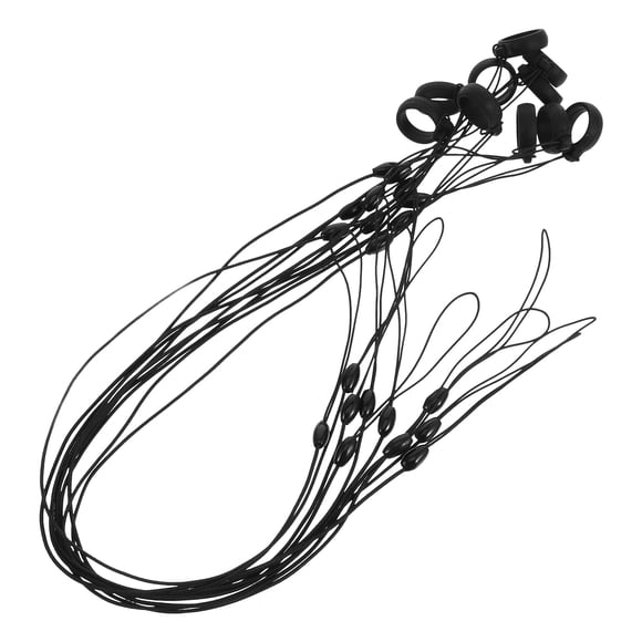 ColoMX 10 Piezas Cordón de Collar Antipérdida Anillo de Goma de Silicona Antipérdida Soporte de Cordón de Silicona para Suministros de Oficina Portapapeles Cuadernos Diarios