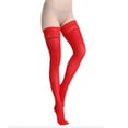 thumbnail image 4 of Women's Stockings Velvet Long Tube Stockings Anti Knee Socks Sexy Lace High Thigh Stockings, 4 of 7