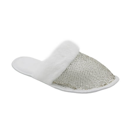 

Ladies Reversible Sequin Slippers
