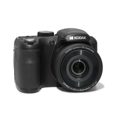 KODAK PIXPRO AZ255-BK 25x Optical Zoom Digital Camera, 16MP CMOS Sensor, 1080p Full HD Video, 3" LCD, AA Batteries