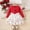 Red, variant on Swuxness Girls A-Line Princess Dresses Long Sleeve Round Neck Print Comfortable Dress