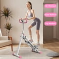 thumbnail image 4 of Stair Stepper for Home, Vertical Climber Workout Machine for Full-Body Exercise, Fitness Climber Equipment with Stable Frame and Adjustable Handlebar – Pink, 4 of 10