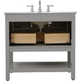 thumbnail image 6 of Elegant Decor Metropolis 36" Single Marble Top Bathroom Vanity in Gray, 6 of 14