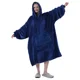thumbnail image 4 of Bata perezosa de invierno cálida de franela de doble cara, pijamas para el hogar, manta de TV para hombres y mujeres, estilo europeo y americano de moda, 4 of 5