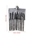 thumbnail image 3 of Haunting Ghostly Doorway Prop With Hanging Fear Face And Draped Fear Decoration For Entrances, 3 of 4
