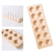 thumbnail image 5 of Portahuevos de madera multiusos, duradero, portátil, resistente, práctico contenedor de bandeja de almacenamiento para nevera de mesa, despensa de 12 hoyos Sunnimix Titular de huevo, 5 of 7