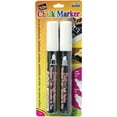 thumbnail image 4 of Uchida Bistro Chalk Marker Set 2/Pkg-White - Broad & Chisel Tip, 4 of 4