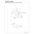 thumbnail image 2 of Kingston Brass CC44101XK 1/2" FIP x 1/2" or 7/16" Slip Joint Quarter-Turn Angle Stop Valve with Flange, Polished Chrome, 2 of 2