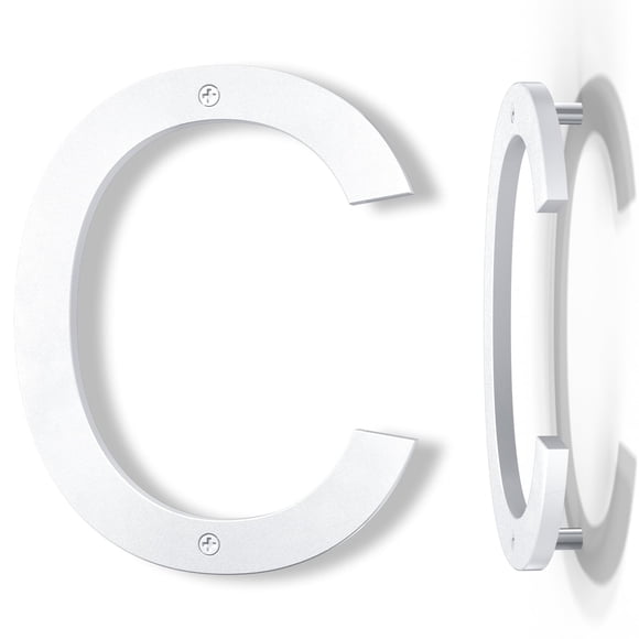 Número de casa IVERRA 8" blanco flotante de plástico ABS