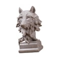 thumbnail image 2 of deevoka Animal Sculpture Anniversary Gift Ornament for Living Room Bedroom Bookshelf Wolf, 2 of 9