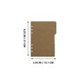 thumbnail image 2 of 18Pcs Binder Dividers A5 Kraft Page Markers Binder Accessories Binder Classification Tabs, 2 of 8