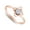 Pink, variant on AFFY Round Cut Natural White Diamond Accent Flower Petal Promise Ring For Women In 14K Yellow Gold Plated 925 Sterling Silver (0.05 Cttw, I2-I3 Clarity), Ring Size -9.5