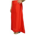 thumbnail image 2 of Indian Satin Silk Petticoat Bollywood Solid Inskirt Lining For Sari, 2 of 3